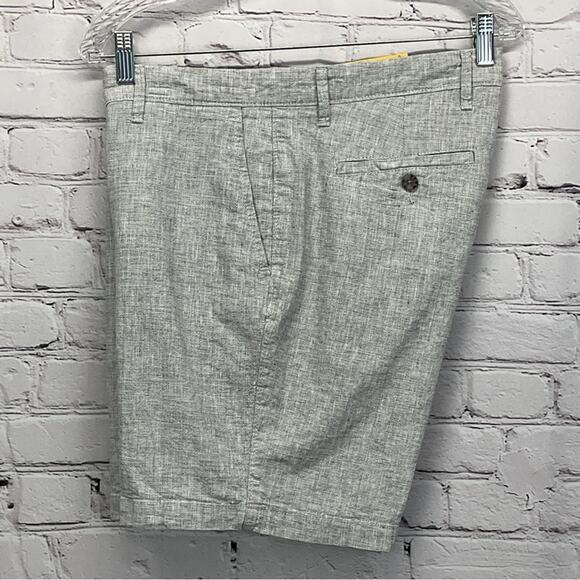 Goodfellow & Co Linden Flat Front Shorts Men’s Sz 32 Gray Athleisure Linen Blend - Picture 4 of 8